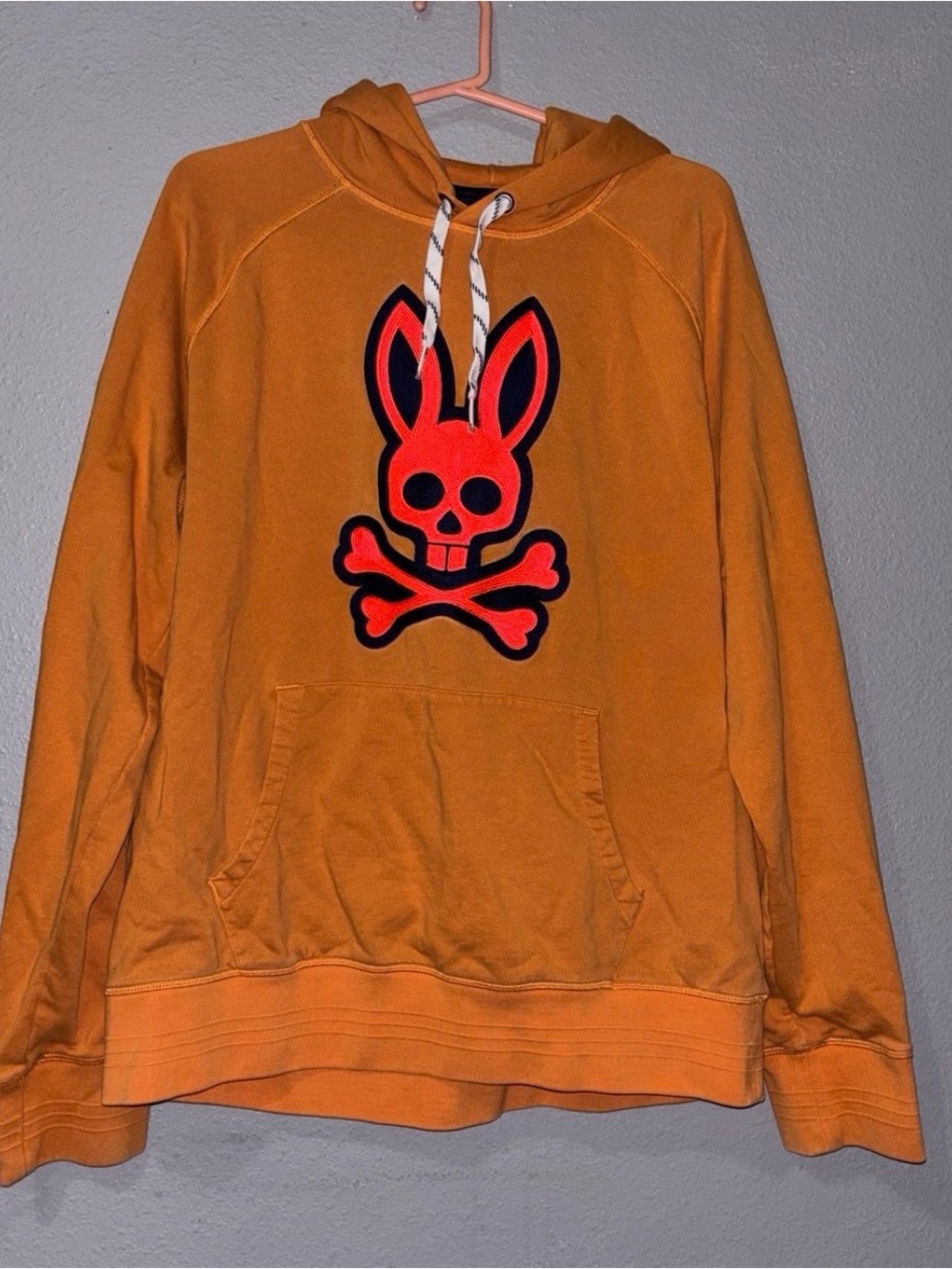 Psycho Bunny Orange Hoodie men